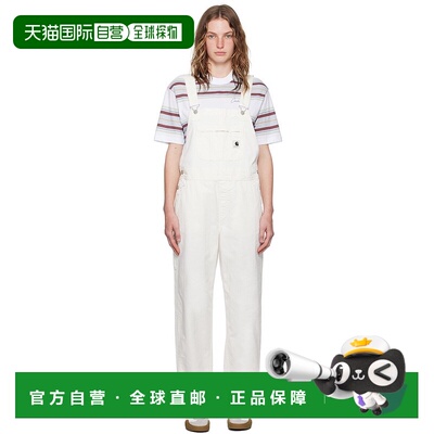 1h可退 香港直邮潮奢 CARHARTT WIP 女士 白色 Norris Bib 背带裤