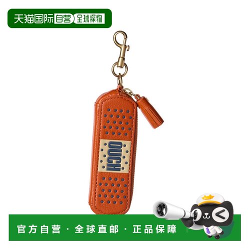 自营Anya Hindmarch Plaster Leather Key Tag - red 美国奥莱直