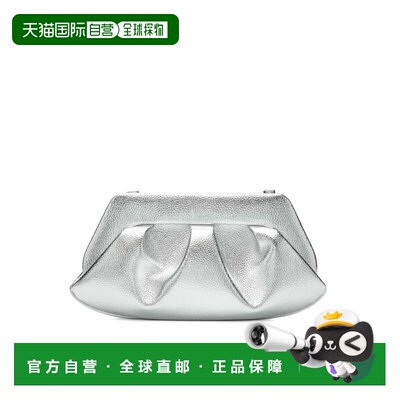 自营themoireBios Baguette Silver Laminate Bag - white 美国奥