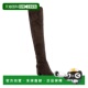 Women Suede 自营Sugar Brown Boots Heel Block Ollie Over
