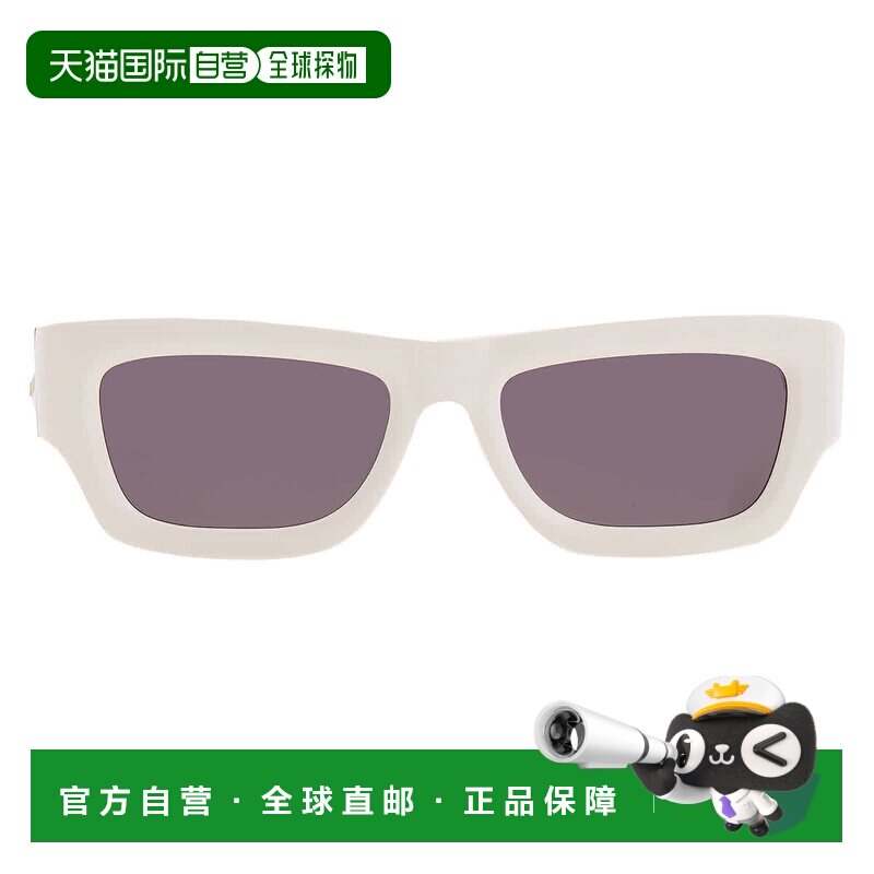 自营Palm Angels灰色方形男女通用太阳镜perio048 0107-白色 美国
