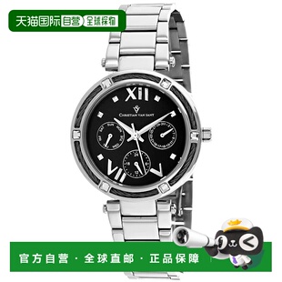 自营Christian Van Sant Women's Sienna Black Dial Watch - bla