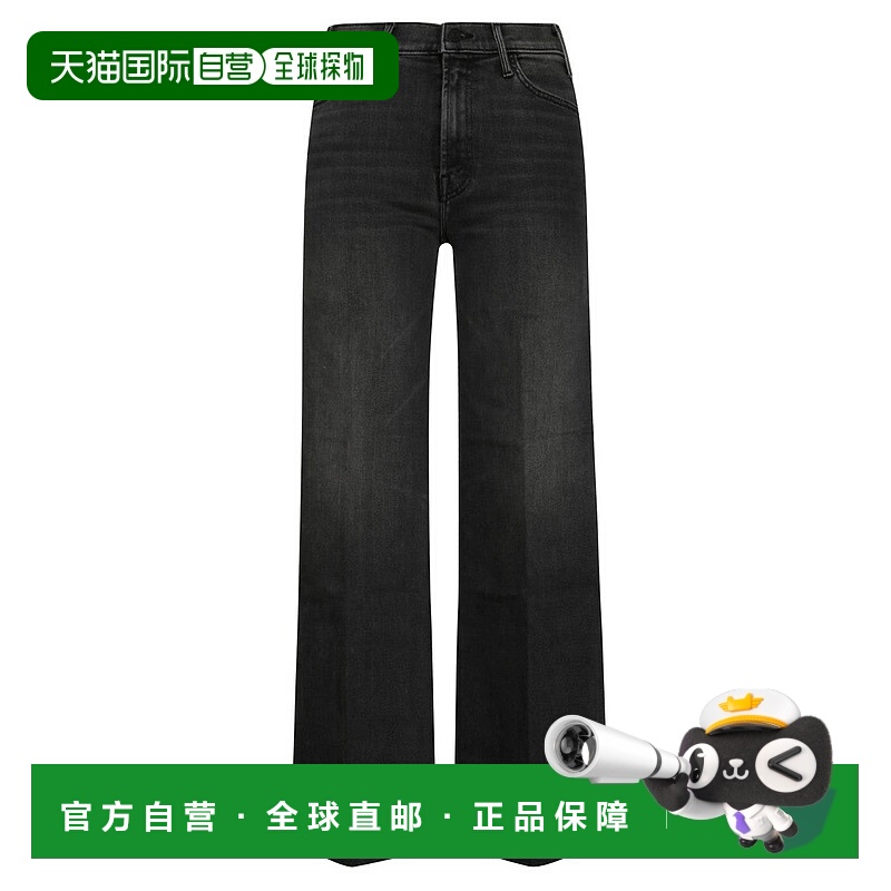 自营motherThe Hustler Roller Sneak Fray牛仔裤-灰色 美国奥莱