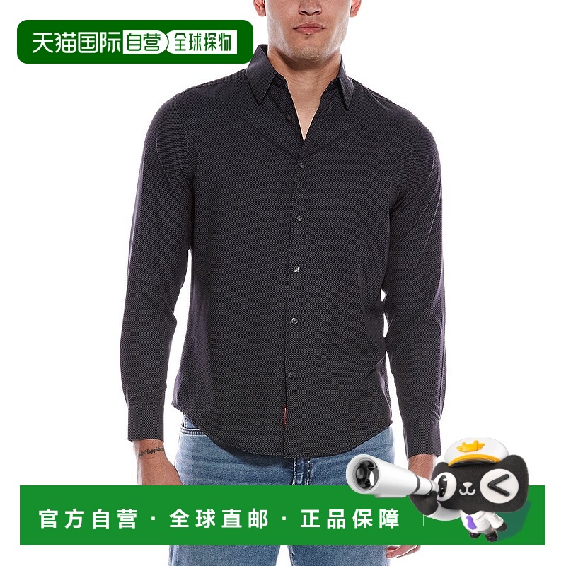 自营Report Collection Print Sport Shirt - black 美国奥莱直发