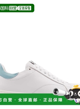 自营 Lanvin DDB0皮革低帮运动鞋-蓝色 美国奥莱直发浪凡厚底板鞋