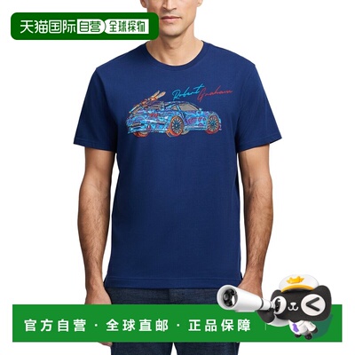 自营Robert Graham Road Trip Graphic T-Shirt - navy 美国奥莱