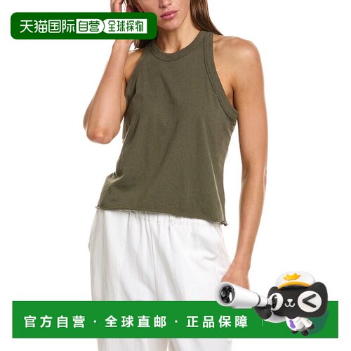 自营James Perse运动衫肌肉背心-绿色 美国奥莱直发
