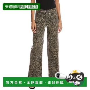 Leg Printed Denim 自营Vince brown Wide Pant 美国奥 Camuto