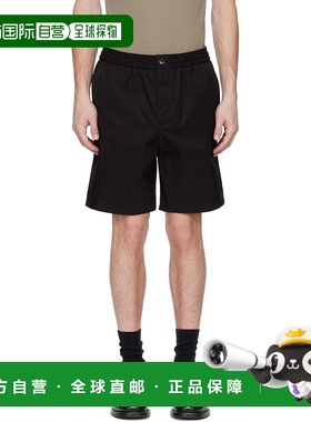 1h可退 香港直邮潮奢 Ami Paris 男士 黑色短裤 HSO304PA0007