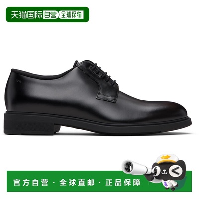 1h可退 香港直邮潮奢 BOSS 波士 男士 黑色 Piped Trims Leather