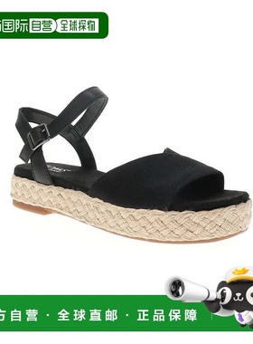 自营Women's Toms Abby 10020814 Sandal Black Ankle Strap Espa