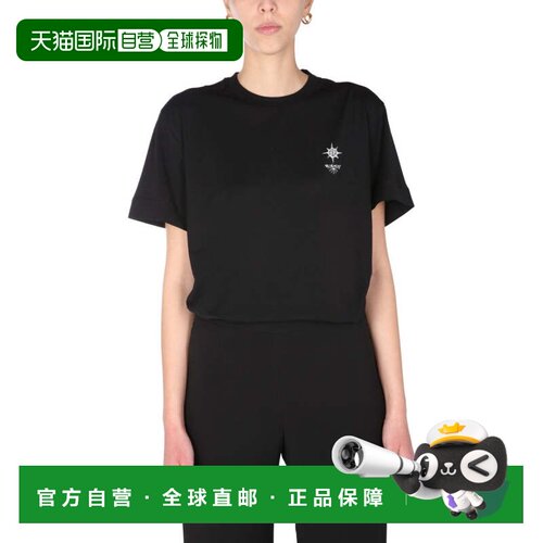 自营givenchy图案印花黑色圆领t恤-黑色 美国奥莱直发