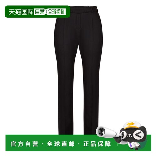 自营nina ricciStraight-Leg Trousers with Pressed Crease - bl