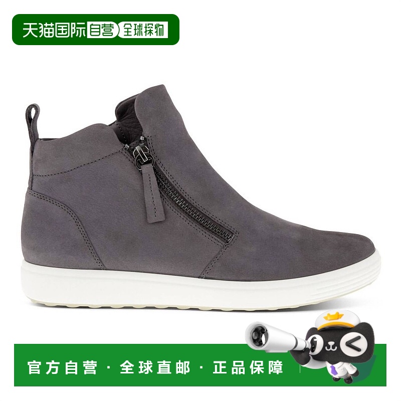 自营eccoWomen's Soft 7 Zip Bootie In Gravity - gravity 美国