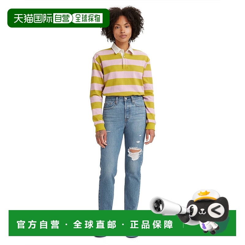 自营Levi's Jeans Women Blue Distressed Wedgie Icon Fit Strai