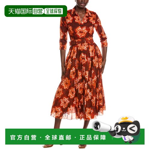 自营Samantha Sung Aster Midi Dress - orange 美国奥莱直发