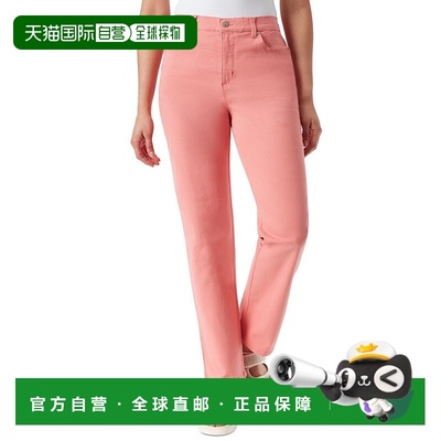 自营Gloria Vanderbilt Amanda牛仔裤女式Marjan斜纹直筒裤FTS111