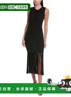 自营 Marella纤维针织连衣裙-黑色 美国奥莱直发