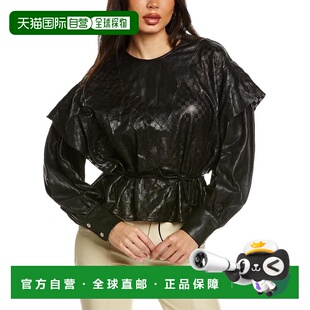 1h可退 【美国直邮】iro 女士 皮质外套皮衣上衣