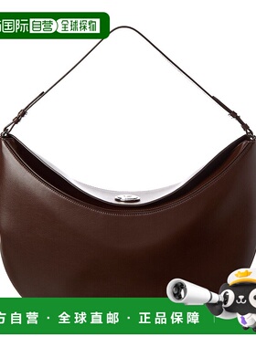 自营Jacquemus Ovalo Leather Shoulder Bag - brown 美国奥莱直