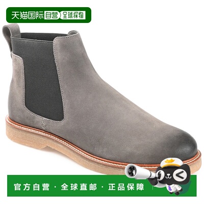 自营 Thomas & Vine Cedric 平头切尔西靴 - 灰色 美国奥莱直发