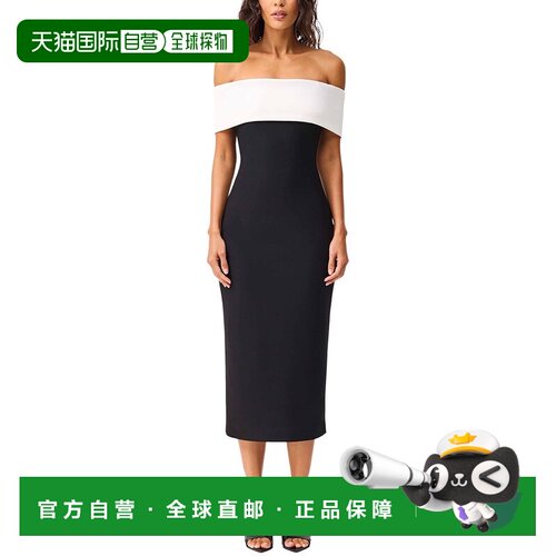 自营ELLIATT Euphoria Midi Dress - Black 连衣裙美国直发奥莱