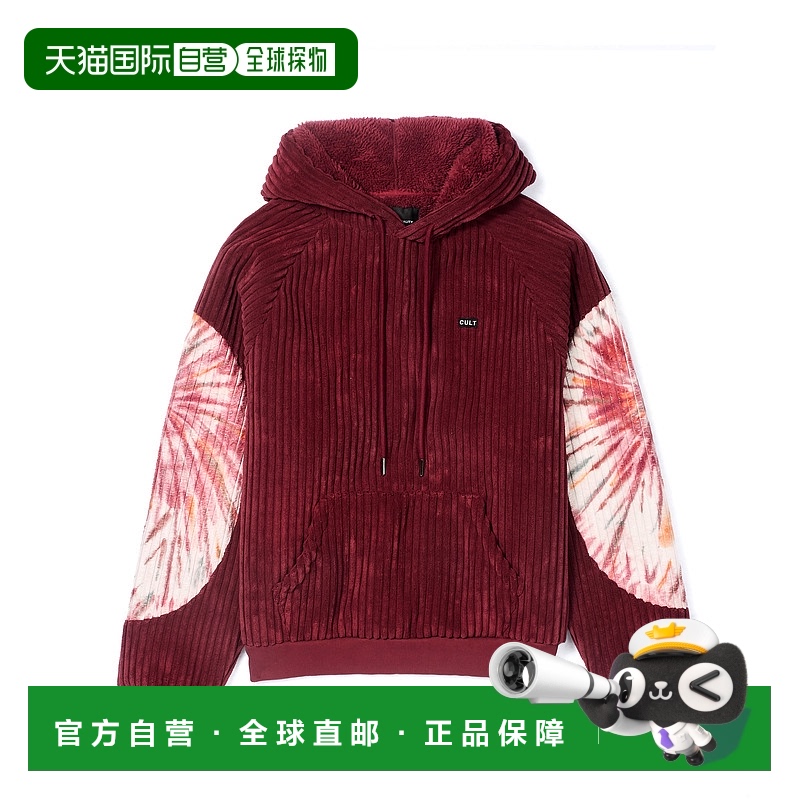 自营 cult of individualityCult的勃艮第Tye染料套头衫，复古梅