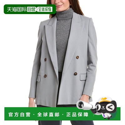 自营Brunello Cucinelli Cotton Women's Coat - gray 美国奥莱直