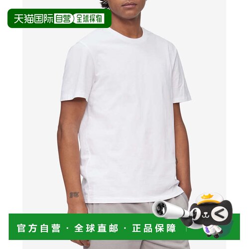自营Calvin Klein Men's Smooth Cotton Solid Crewneck T-Shirt