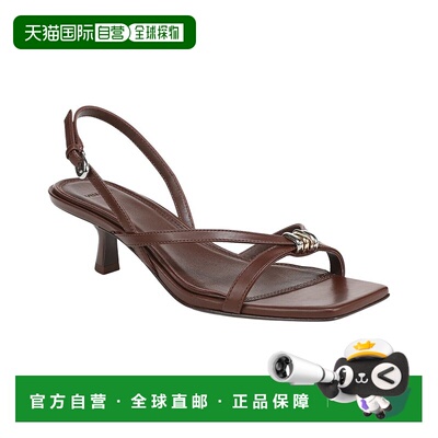自营Vince Tali Leather Slingback - Brown凉鞋 美国奥莱直发