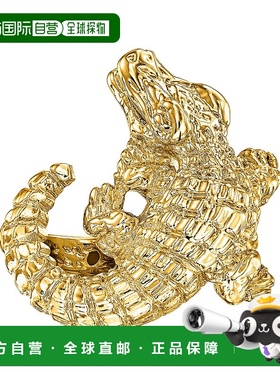 自营 Ross-Simons 意大利 18kt 黄金鳄鱼戒指 - 黄色 美国奥莱直