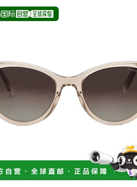 自营Polaroid Polarized Brown Cat Eye Ladies Sunglasses PLD 4
