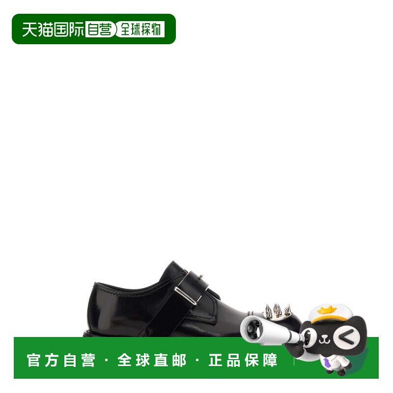 自营alexander mcqueen铆钉Derby Loafer-黑色 美国奥莱直发