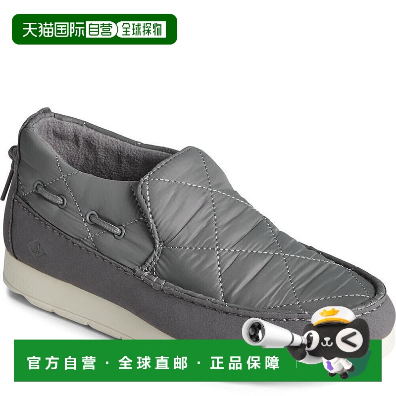 自营 Sperry Moc Sider STS-87050运动鞋女式7灰色滑套休闲鞋KHD6