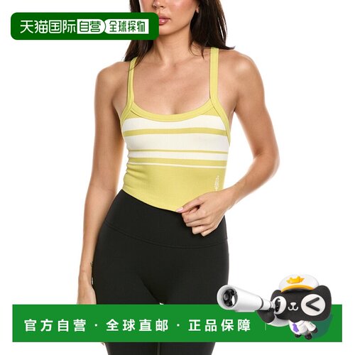 自营free people自由的人都清除条纹Cami-黄色 美国奥莱直发吊带
