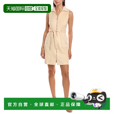 自营Nanette Nanette Lepore Front Zip Shirtdress - beige 美国
