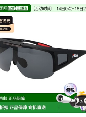 自营Fila Plastic Men's Sunglasses - black 美国奥莱直发太阳镜