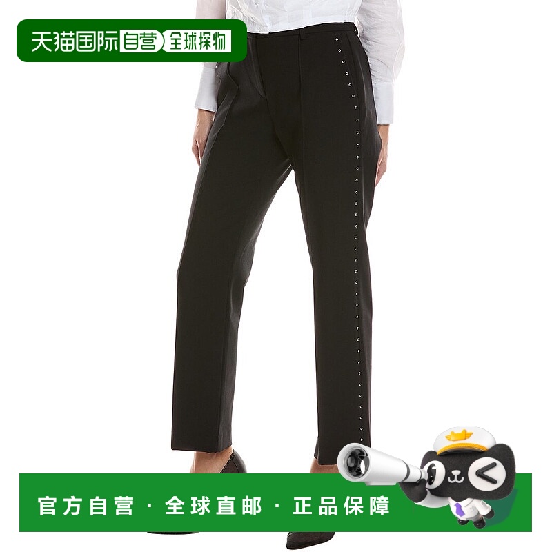 自营rag & bone Cosette Wool-Blend Pant - black 美国奥莱直发