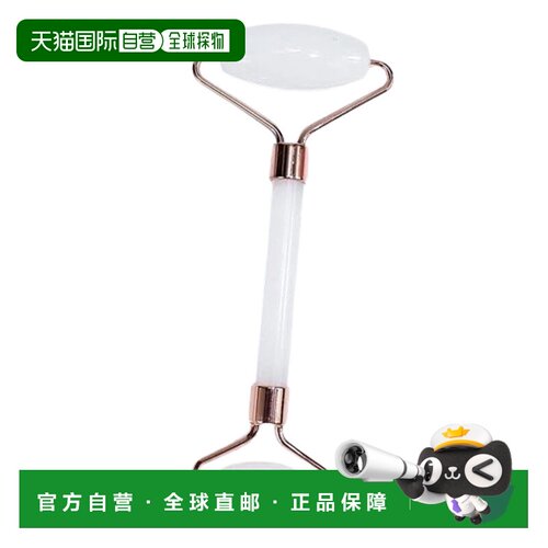 自营 lovery蛋白石滚轮，抗衰老面部、眼部和身体美容滚轮 - 白色