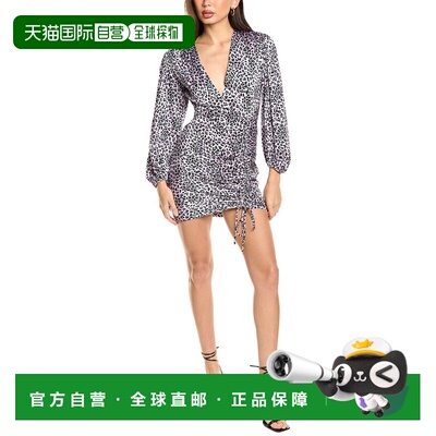 自营Maje Cinched Mini Dress - pink 美国奥莱直发连衣裙包臀裙
