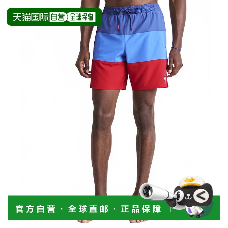 自营vineyard vinesColorblock Piped Chappy Swim Trunks In Moo