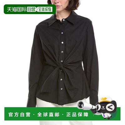 自营Sara Campbell Button Down Blouse - black 美国奥莱直发