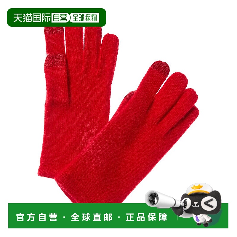 自营sofiacashmere Touch Screen Cashmere Glove - red 美国奥莱