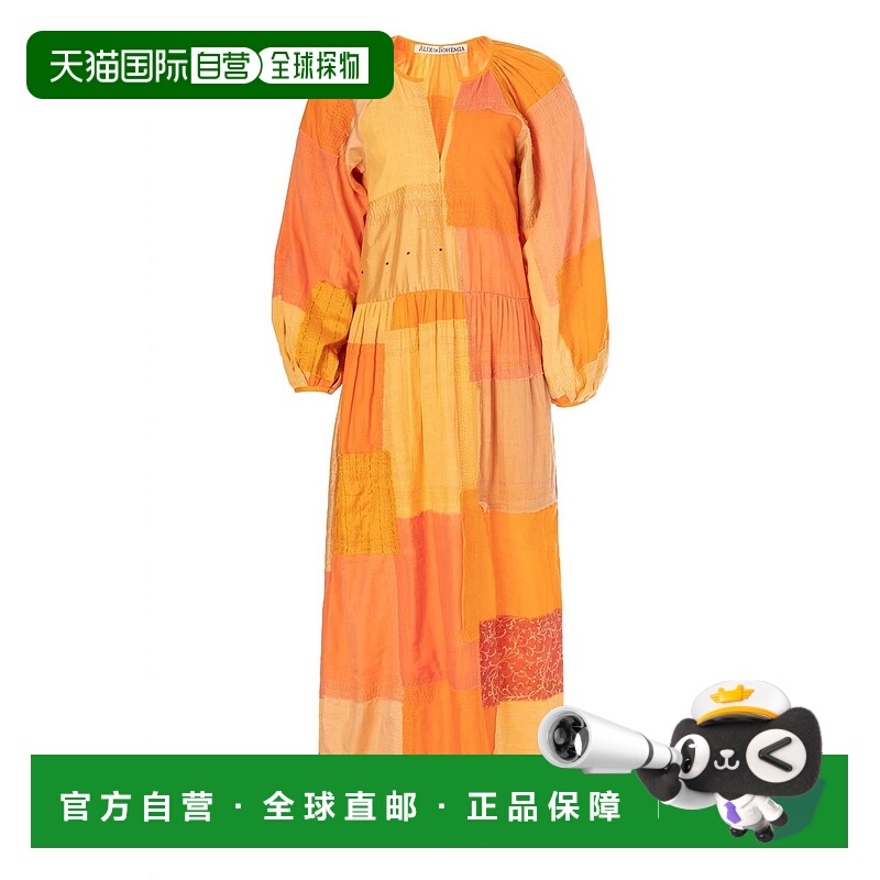 自营 alix of bohemia女士 Celeste Sari 连衣裙（橙色芒果色） -