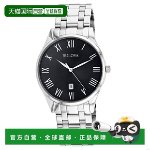 自营Bulova Men's Classic Black Dial Watch - black 美国奥莱直