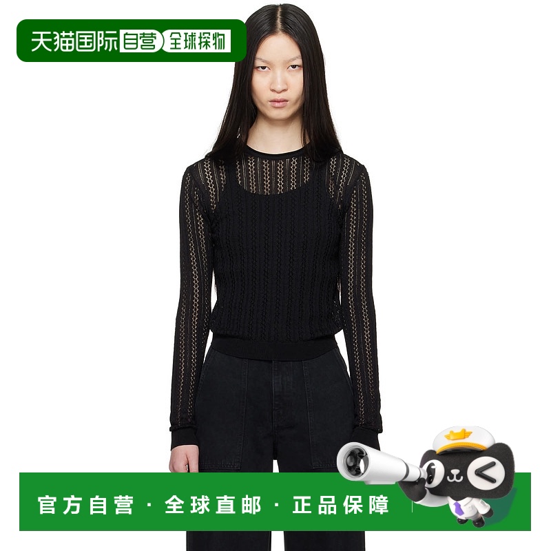 1h可退 香港直邮潮奢 KHAITE 女士 黑色 The Colleen 针织衫 9606
