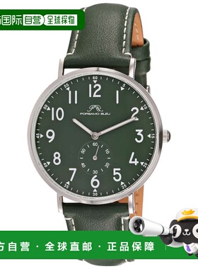 自营Porsamo Bleu Men's Rowan Genuine Leather Band Watch 1471