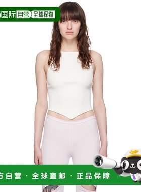 1h可退 香港直邮潮奢 Courreges 女士 白色 Pointy 背心 VESMTO04