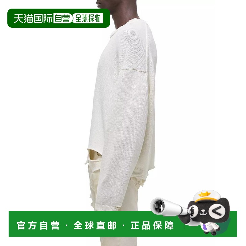 【美国直邮】Helmut Lang 破洞棉质圆领毛衣 男装卫衣 进口 100