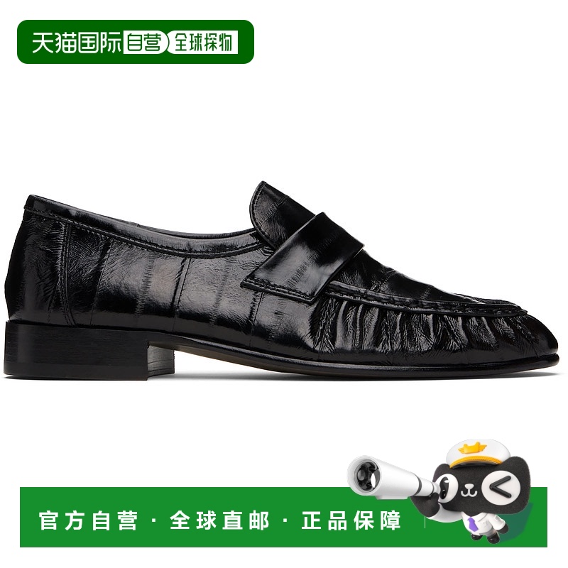 1h可退 香港直邮潮奢 The Row 女士 黑色 Soft 乐福鞋 F1280E17